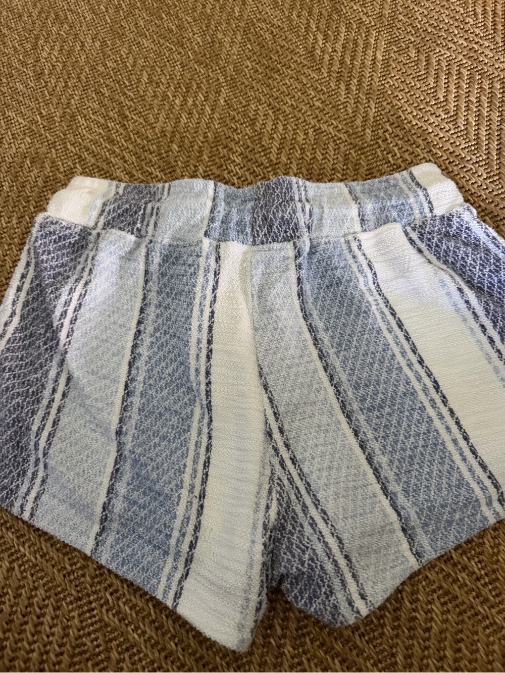 Ocean Drive Blue & White Striped Drawstring Women’s Shorts - Picture 3 of 3